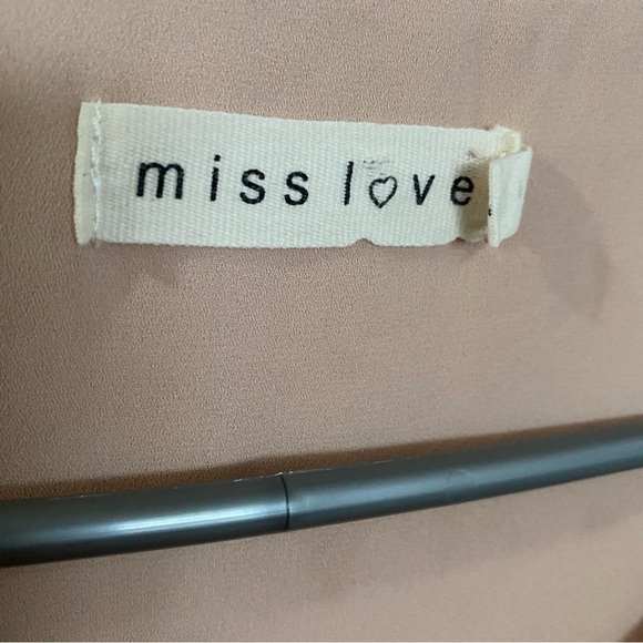 🎈Double layered long  sleeve flowy polyester women’s ethereal top blouse - Picture 3 of 4